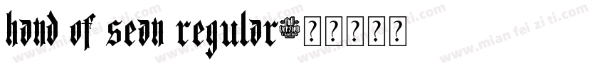 Hand Of Sean Regular字体转换